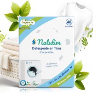 Tiras de detergente para ropa (40 lavados) - Sin perfume