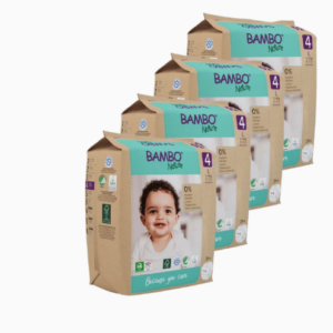 Pack ahorro Bambo Nature pañales T4(7-14kg) 96 uds