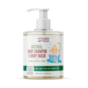 Champú ecológico y gel de baño para bebé sin perfume - Wooden Spoon